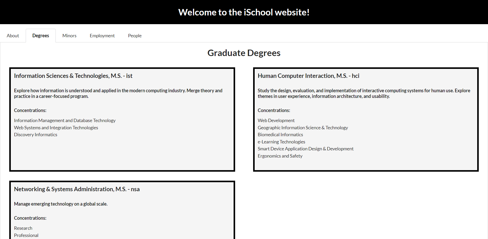 iSchool Degrees